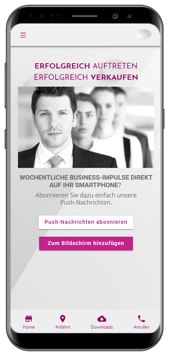 App - PWA Referenz Business-Impulse